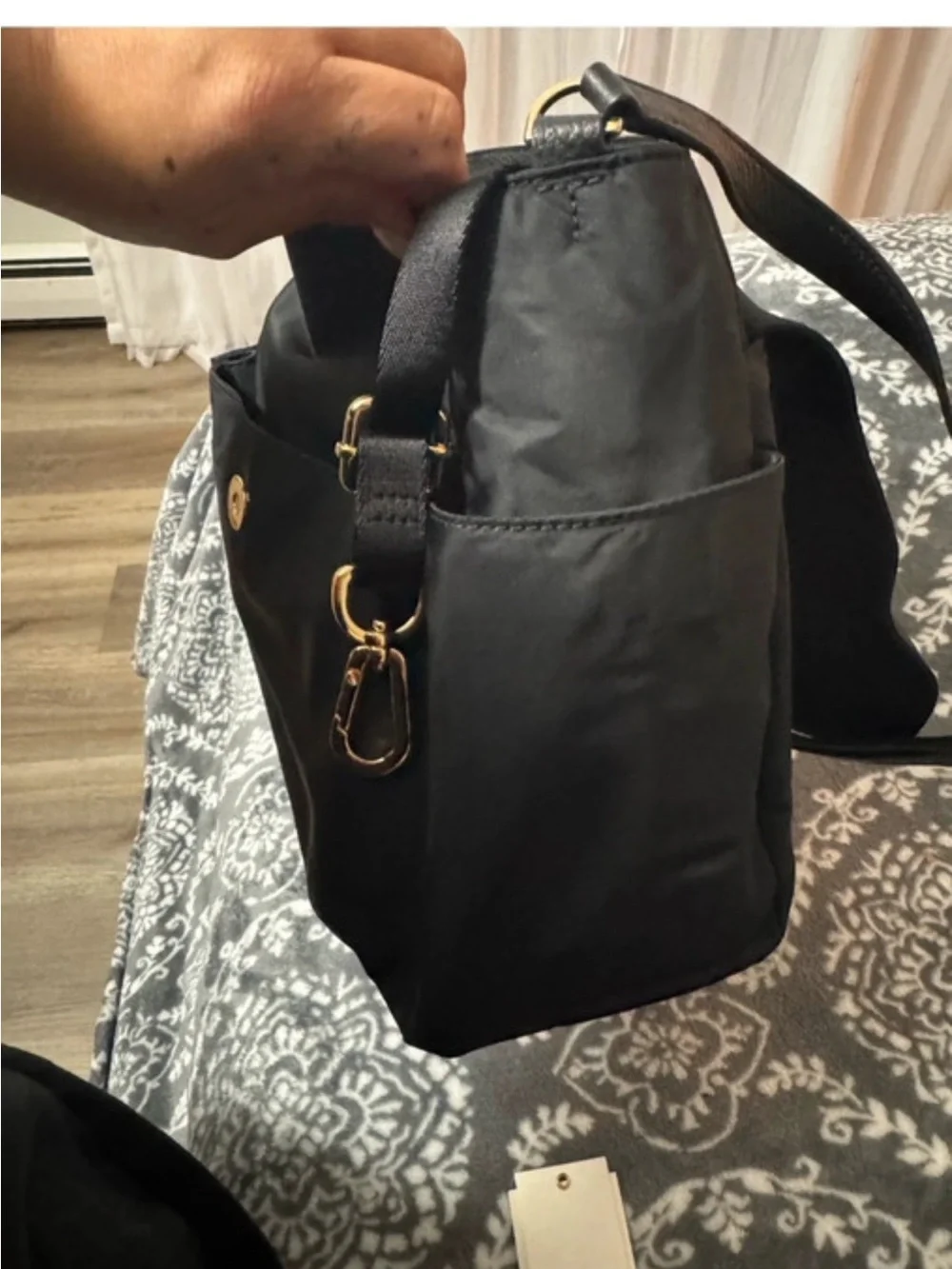 Tory Burch Black Nylon Crossbody Baby Bag